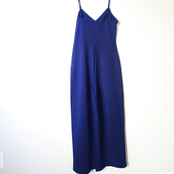 Leith | Blue Wide Leg Spaghetti Strap Romper - Picture 6 of 7